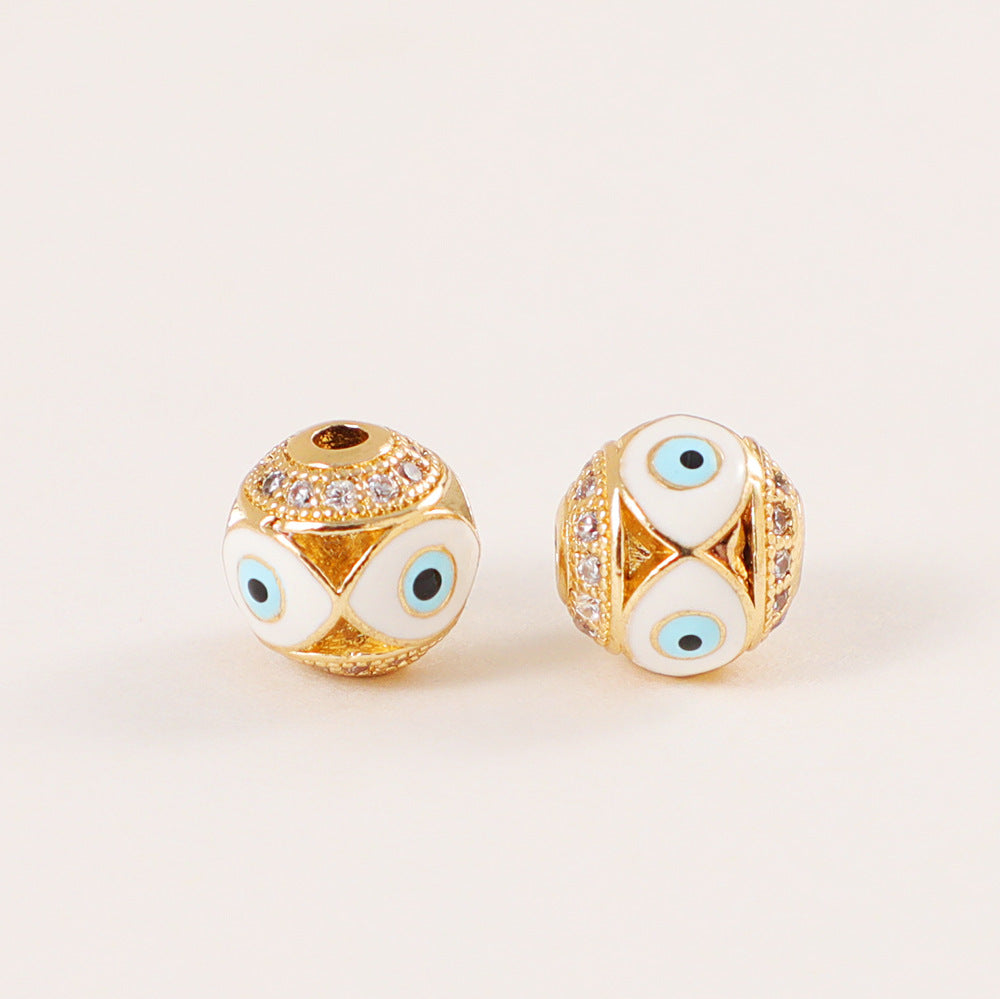 Wholesale Devil Eye Copper Beads